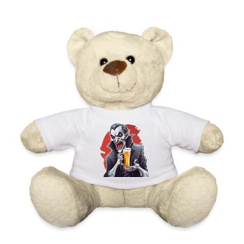 Vampir / Dracula / Blutsauger / Halloween / Mythos - Teddy - Weiß - Vorne