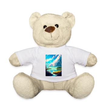 Willow Springs Lake Arizona Vintage Reiseposter - Teddy - Weiß - Vorne