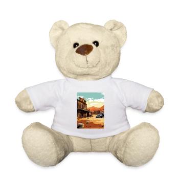 Goldfield Ghost Town Nevada Vintage Travel Poster - Teddy Bear - white - Front