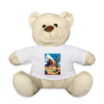 Lost Dutchman State Park Arizona Travel Poster - Teddy Bear - white - Front