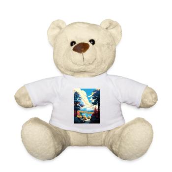 Pocono Mountains Pennsylvanie affiche de voyage - Nounours - blanc - Devant