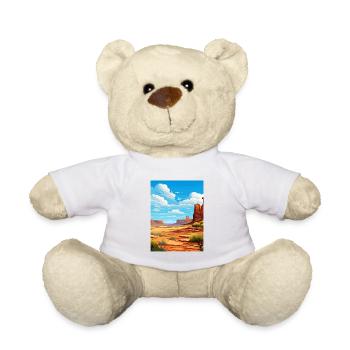 Canyonlands Nationalpark Vintage Reiseposter - Teddy - Weiß - Vorne