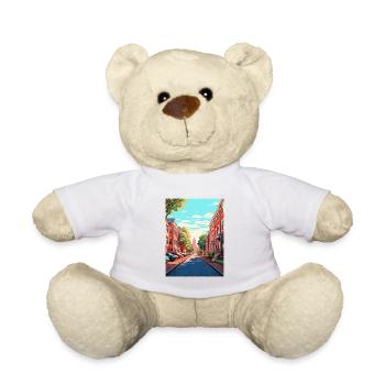 Philadelphie Pennsylvanie Vintage affiche de voyage - Nounours - blanc - Devant