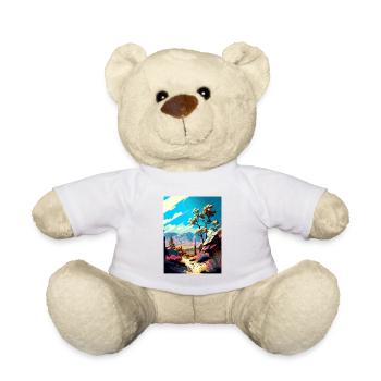 Los Padres National Forest Vintage Reiseposter - Teddy - Weiß - Vorne