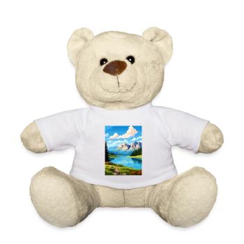 Banff Nationalpark Kanada Vintage Reiseposter - Teddy - Weiß - Vorne