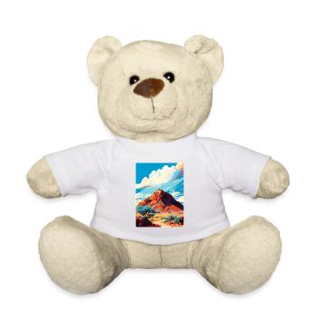 Camelback Mountain Arizona Vintage Travel Poster - Teddy Bear - white - Front