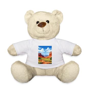Capitol Reef National Park Vintage Travel Poster - Teddy Bear - white - Front
