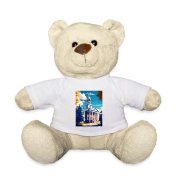 State College Pennsylvanie Vintage affiche de voyage - Nounours - blanc - Devant