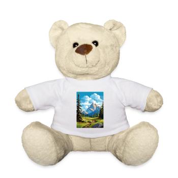 Banff Nationalpark Kanada Vintage Reiseposter - Teddy - Weiß - Vorne