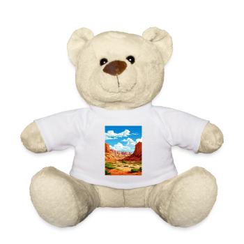 Dinosaurier National Monument Utah Reiseplakat - Teddy - Weiß - Vorne
