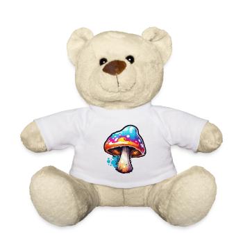 Champignon / Champignon / Prairie / Forêt / Goa / Psy - Nounours - blanc - Devant