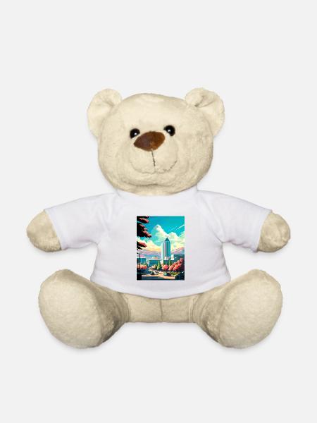 San Jose California Vintage Travel Poster Souvenir - Teddy Bear - white