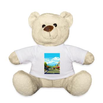 San Jose Kalifornien Vintage Reiseposter Souvenir - Teddy - Weiß - Vorne
