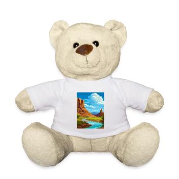 San Juan River Utah Vintage Reiseposter Souvenir - Teddy - Weiß - Vorne