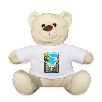 Charleston Carolina Vintage voyage affiche Souvenir - Nounours - blanc - Devant