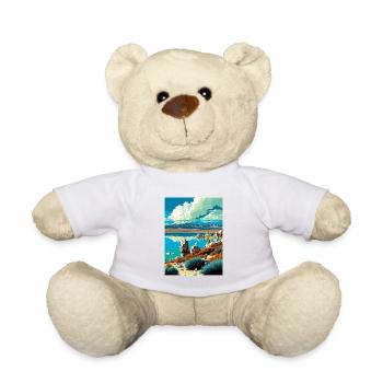 Mono Lake California Vintage Reiseposter WPA Kunst - Teddy - Weiß - Vorne