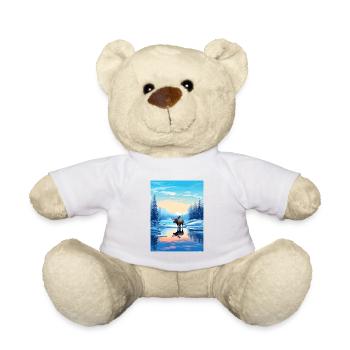 Alaska Vereinigte Staaten Vintage Reiseposter WPA Kunst - Teddy - Weiß - Vorne