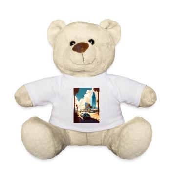 Jacksonville Florida Vintage Travel Poster WPA Art - Teddy Bear - white - Front