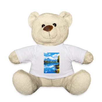 Vancouver Canada Vintage voyage affiche Souvenir - Nounours - blanc - Devant