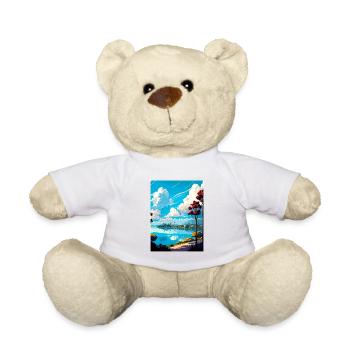 Fremont California Vintage Travel Poster Souvenir - Teddy Bear - white - Front