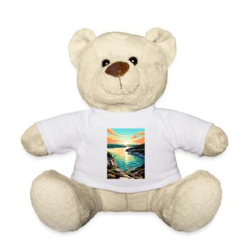 Lac Travis Texas Vintage voyage affiche Souvenir - Nounours - blanc - Devant
