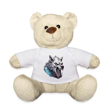 Werwolf / Vollmond / Wesen / Verwandlung / Fluch - Teddy - Weiß - Vorne