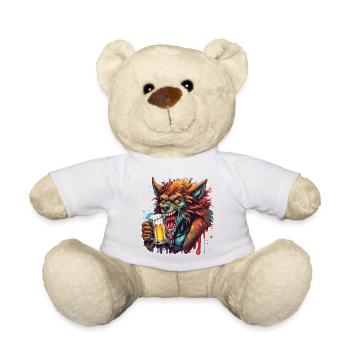Werwolf / Vollmond / Wesen / Verwandlung / Fluch - Teddy - Weiß - Vorne