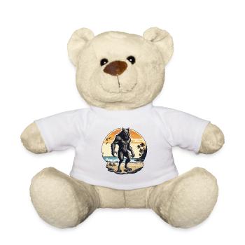Loup-garou / Pleine lune / Créature / Transformation / Malédiction - Nounours - blanc - Devant