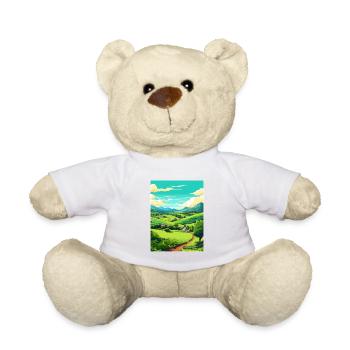 Waimea Hawaii Vintage voyage affiche WPA Souvenir - Nounours - blanc - Devant