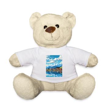 Seward Alaska Vintage Reiseposter WPA Souvenir - Teddy - Weiß - Vorne