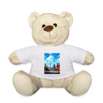 Calgary, Canada, Affiche de voyage vintage, WPA, Souvenir - Nounours - blanc - Devant
