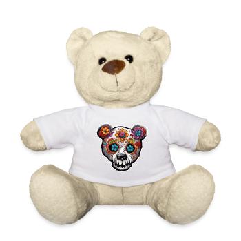 Ours en peluche / Peluche / Animal en peluche / Idée cadeau - Nounours - blanc - Devant