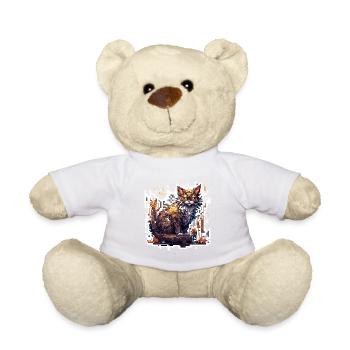 Chat / Animal / Animal de compagnie / Kitty / Miaou / Fourrure - Nounours - blanc - Devant