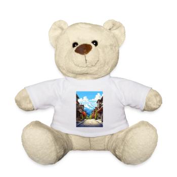 Whistler Canada Vintage voyage affiche WPA Souvenir - Nounours - blanc - Devant