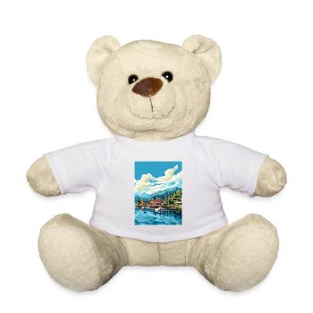 Ketchikan Alaska Vintage Reiseposter Souvenir - Teddy - Weiß - Vorne