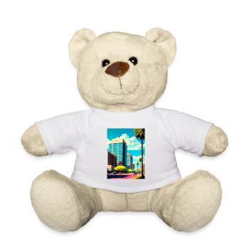 Glendale Arizona Vintage Travel Poster Souvenir - Teddy Bear - white - Front
