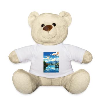 Vancouver Canada Vintage voyage affiche Souvenir - Nounours - blanc - Devant