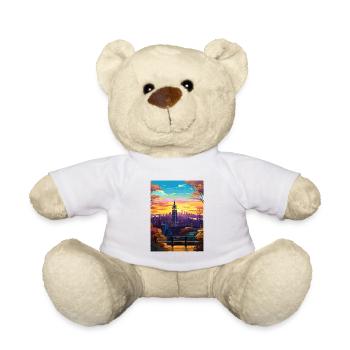 Manhattan New York Vintage voyage affiche Souvenir - Nounours - blanc - Devant