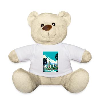 Oakland California Vintage Travel Poster Souvenir - Teddy Bear - white - Front