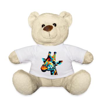 Girafe Pop Art - Nounours - blanc - Devant