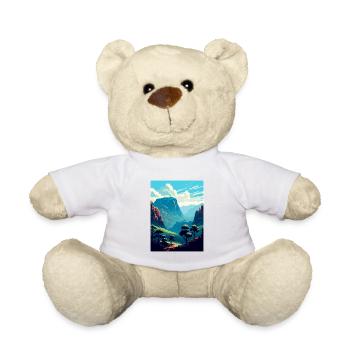 Blue Mountains Australien Vintage Reiseposter WPA - Teddy - Weiß - Vorne
