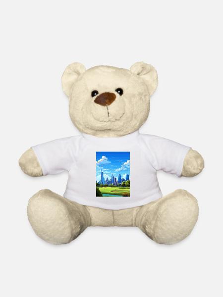 Melbourne Australien Deko Vintage Reiseposter WPA - Teddy - Weiß