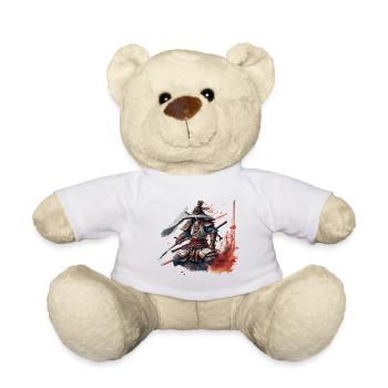 Samouraï / Japonais / Harakiri / Katana / Homme - Nounours - blanc - Devant