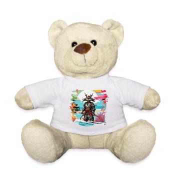 Samouraï / Japonais / Harakiri / Katana / Homme - Nounours - blanc - Devant