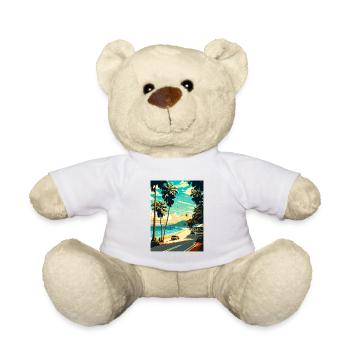 Port Douglas Australia Vintage Travel Poster WPA - Teddy Bear - white - Front