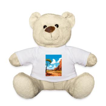 Le Kimberley Australie Vintage voyage affiche WPA - Nounours - blanc - Devant