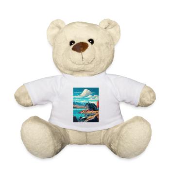 Lake Tekapo Neuseeland Vintage Reiseposter WPA - Teddy - Weiß - Vorne