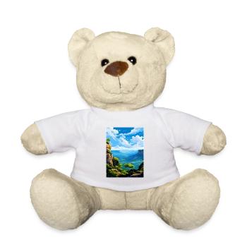 Blue Mountain Australien Vintage Reiseposter WPA - Teddy - Weiß - Vorne