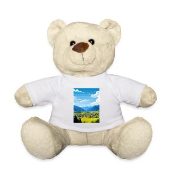 Hamner Springs Neuseeland Vintage Reiseposter - Teddy - Weiß - Vorne