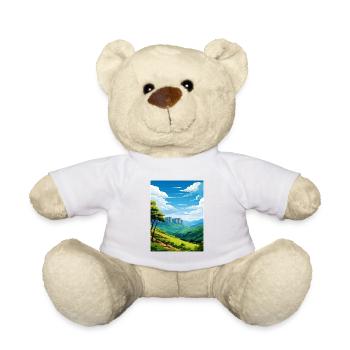 Blue Mountain Australien Vintage Reiseposter WPA - Teddy - Weiß - Vorne